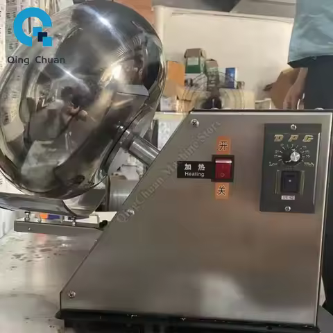 Round Polishing Sugar Coating Machine Small Tablet Coloring Machine Water Chestnut Type Film Medicin
