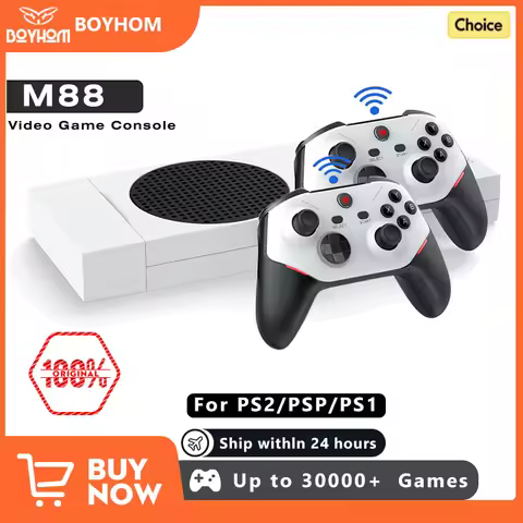 BOYHOM M88 4K Retro Video Game Console ARMMali-G52GPU Game Stick Wireless Gamepad Built-in 20000 Gam
