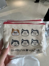 日本限定🇯🇵涉谷sky 秋田犬刺繡零錢包