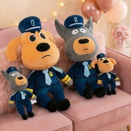 Sheriff Labrador Plush Toy 30-45cm, Cute  Doberman Stuffed Animal, Soft Birthday Gift Ornament