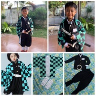 Tanjiro Costume Demon Slayer Sword Cosplay