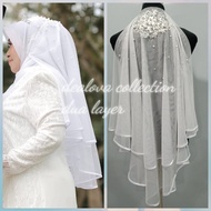 Veil Nikah Murah,Veil Simple,Veil Pengantin,Veil Bajet