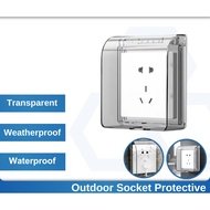 PEAK Waterproof Switch Socket Cover Switch Protector Type 86 Universal Transparent Weatherproof PVC 