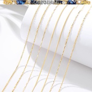 916 gold necklace gold bare chain single chain clavicle female pendant 916 gold wild jewelry fashion