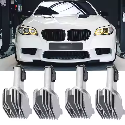 NON RGB Yellow Red Angel Eyes DRL Modules For BMW F10 F11 F07 GT Xenon Headlight Daytime Running Lig