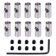 (BXNZ) 10Pcs Motor Axle 1/8 Inch 3.17mm to 5mm Change over Shaft Adapter Sleeve for RC Model Car Boa