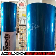 Skotlet biru muda metalic candy /skotlet motor / skotlet mobil /skotlet aquarium /  Skotlet  candy / Stiker frofix  / Sticker Anti Gores  /skotlet biru muda candy / skotlet biru muda metalik / sekotlet candy/Meteran Decal Roll Scotlite Body