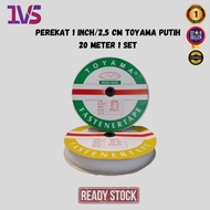 Velcro/ Tape 1 Inch 2.5 Cm Toyama White 20 Meters 1 Set
