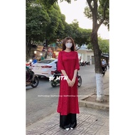 Ao Dai Spring 2024 Boat Quyen Ao Dai Set