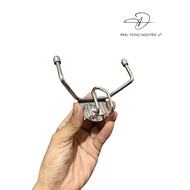 Vario Vision WHITE stainless steel motorbike hanger comes with 3 convenient U-shaped hooks that can 