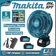 Makita 8-inch portable fan with lithium battery, cordless fan, two-stage fan, durable battery, mini 