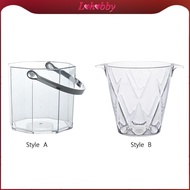 [Lohobby] Clear Ice Bucket Ice Tub Ice Container Wine Bucket Beverage Chilling Tub for
