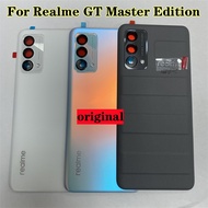 For Realme GT Master Edition Back Battery Cover Housing For Realme GT Master Edition With Camera Lens Sticker RMX3350 RMX3031