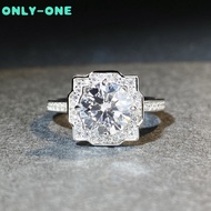 2CT Real Moissanite Round Cut Gemstone 100% 925 Sterling Silver Ring For Women Engagement Jewelry Gi
