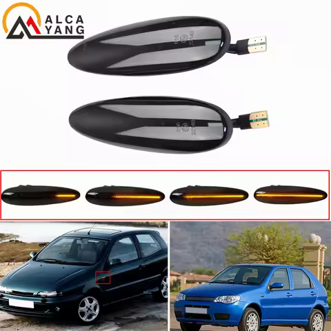 Side Marker Light Dynamic LED Turn Signal Flashing Indicator Blinker For Fiat Albea Bravo Brava Mare
