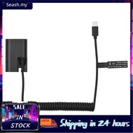Seashorehouse LP-E6 Dummy Battery USB-C Coupler Power Adapter Replacement for Canon EOS R R5 R6 90D 