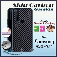 SKIN CARBON GARSKIN SAMSUNG A21 A22 A21S A30 A30S A31 A41 A50 A50S A51