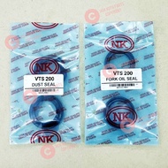 FORK OIL SEAL + DUST SEAL - SYM - VTS 200/ GTS 200/ MODENAS ELEGAN (NK)