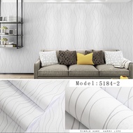 White Wave Wall Paper 8m to/d 9m x 45cm