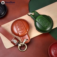 HUAIHAO Imported Cow Leather Car Key Case Cover for BMW MINI COOPER S ONE JCW F54 F55 F56 F57 F60 CL