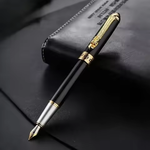 New New Jinhao 1000 Fountain Pen Fine F/Bent 0.5mm/1.0mm Nib Writing Ink Pen Artistic Curved Student