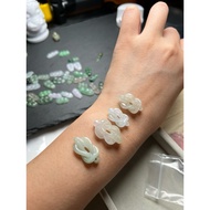 Natural Jadeite A Goods Burmese Jade Concentric Knots Forever Meaning DIY Tie Bracelet