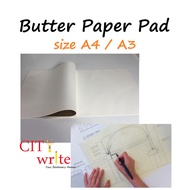 <Butter Paper Pad Size A4 / A3> Preliminary Drafting Paper Architectural Engineering Art Sketch Draw