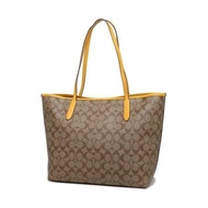 Coach Signature City 5696 Tote Bag In Khaki