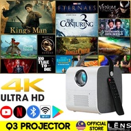 Mastersat Android Full HD 4K Projector 720P Q3 โปรเจคเตอร์ 7500 Lumens Bluetooth เชื่อมต่อมือถือ หรื