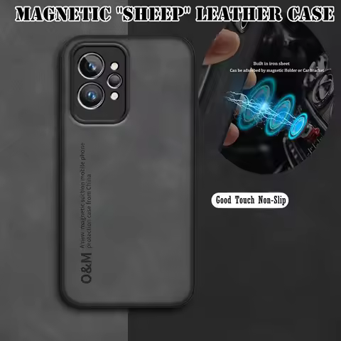 Luxury Magnetic Leather Phone Case For Realme GT Neo 2 3 5 2T 3T GT2 GT3 Pro 9 10 11 Pro Plus Build-