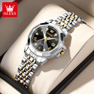 OLEVS นาฬิกา ผู้หญิง นาฬิกาน้ำหอม ของแท้ กันน้ำ เรืองแสง ปฏิทิน นาฬิกาข้อมือผู้หญิง พร้อมกล่องของขวั