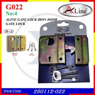 ALINE G022 NO.4 (280112-022) GATE LOCK HANDLE ENTRANCE IRON DOOR GATE LOCK SET