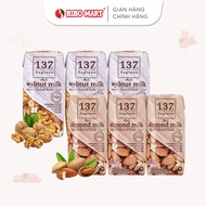 137 Degrees Pure Almond/Walnut/Macadamia Milk Pack of 3 Boxes 180ml Good for Health - Bibo Mart