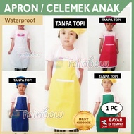 rainbow - 1 PC Apron Masak Celemek Anak Kid Apron Anak Clemek Masak Celemek Anak Children Apron Kids