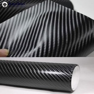 HUAIHAO 1Pc 10cm to 30cm 60Inch 4D Carbon Fiber Vinyl Car Wrap Roll Sticker Decal Film 152CM A2Z7