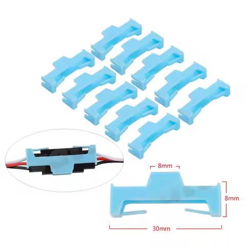 RC Servo Extension Cable Buckle Clip Plastic Servos Cord Fastener Jointer Plugs Fixing Holder For DI