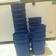 Ember/Box es krim bekas 8 Liter biru kotak untuk perabot/perlengkapan