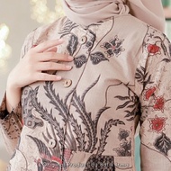 Cod - Blouse Batik Atasan Wanita Modern Blouse Batik Yasmina Batik