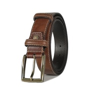 camel active Men Casual Genuine Leather Belt (1629HRG-20#BRN)