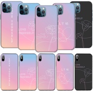 Transparent PhoneCase for Apple iPhone 11 Pro XS Max XR X 8 7 6s 6 Plus C24 BTS Love yourself Cover