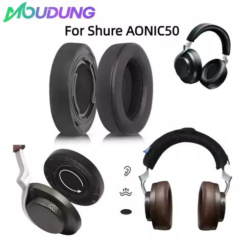Replacement Earpads Memory Foam Ear Cushion Cover for Shure AONIC50 Gaming Headset Earmuffs Ear Pads