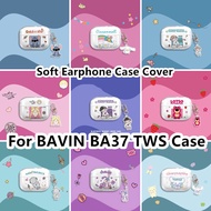 【Fast Shipment】 For BAVIN BA37 TWS Case Niche Cartoon Pattern Strawberry Bear for BAVIN BA37 TWS Cas