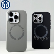 Titanium Gray Black Liquid Silicone Protection Case for Magnetic Compatible for iphone 15 14 13 12 1