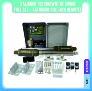 Autogate Italianor 321 (Eagle) DC Swing Folding Arm Motor Full Package Kit cw: 4CH Remote