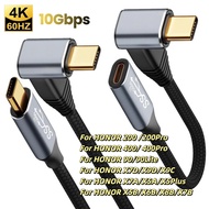 LKY6 USB3.1 Gen2 Type-C Elbow 10Gbps 4K@60Hz Cable PD 100W 5A Fast Charging Cord For Steam Deck Ocul
