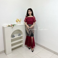 DRESS BATIK ELEORA / DRESS PESTA / GAUN PESTA / DRESS WISUDA / DRESS WANITA TERBARU