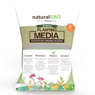 naturalGRO Pumice 3 L - All Natural Planting Media for Potted Plants, Terrariums, and Gardens