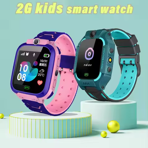 Q12 Kids Smartwatch IP67 Waterproof 2G Voice Call Phone Watch SOS LBS Location Baby Safety Camera Tr