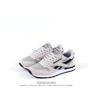 Reebok Classic Leather Utility Gray White Black 100. Sneakers