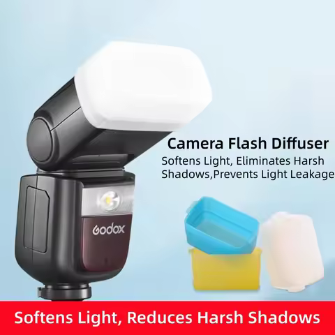 Camera Flash Diffuser Soft Light Case for Godox V860II V850 TT685II TT600 AD100Pro AD200Pro V1 Lux J